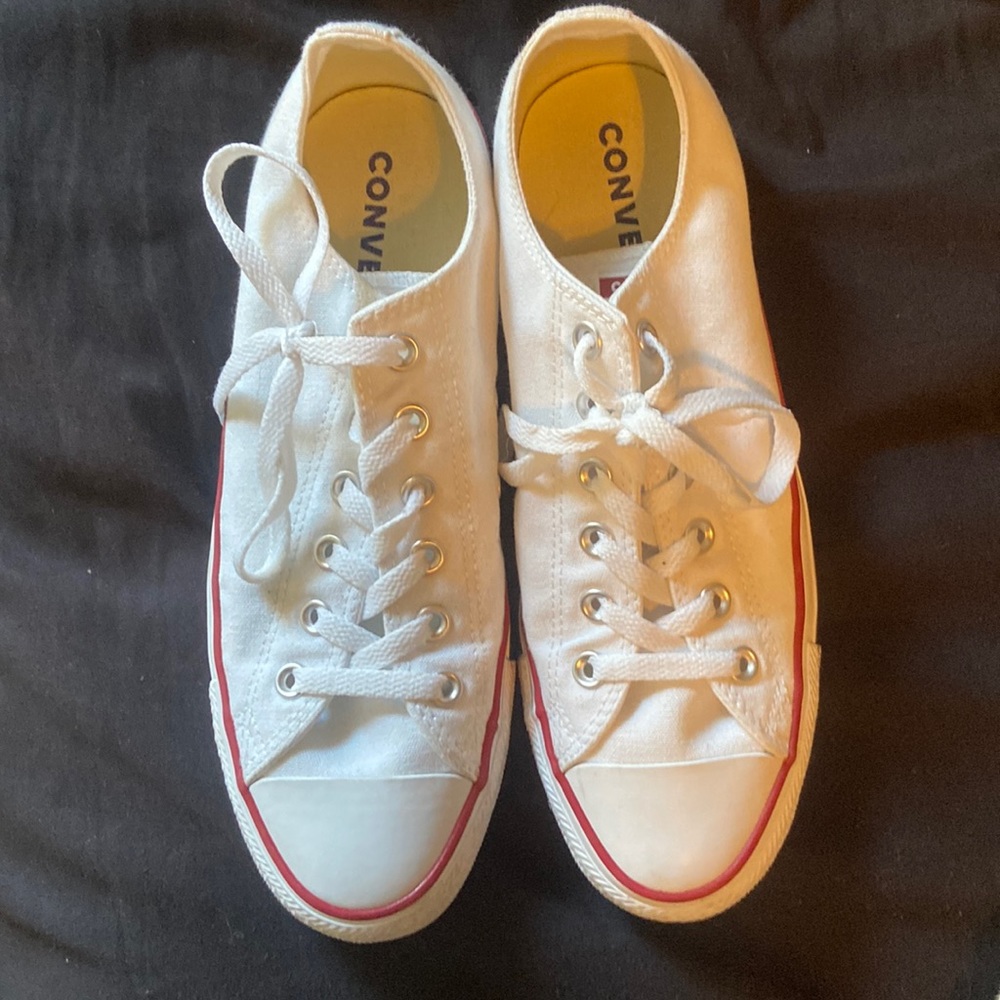 All white All Star Converse